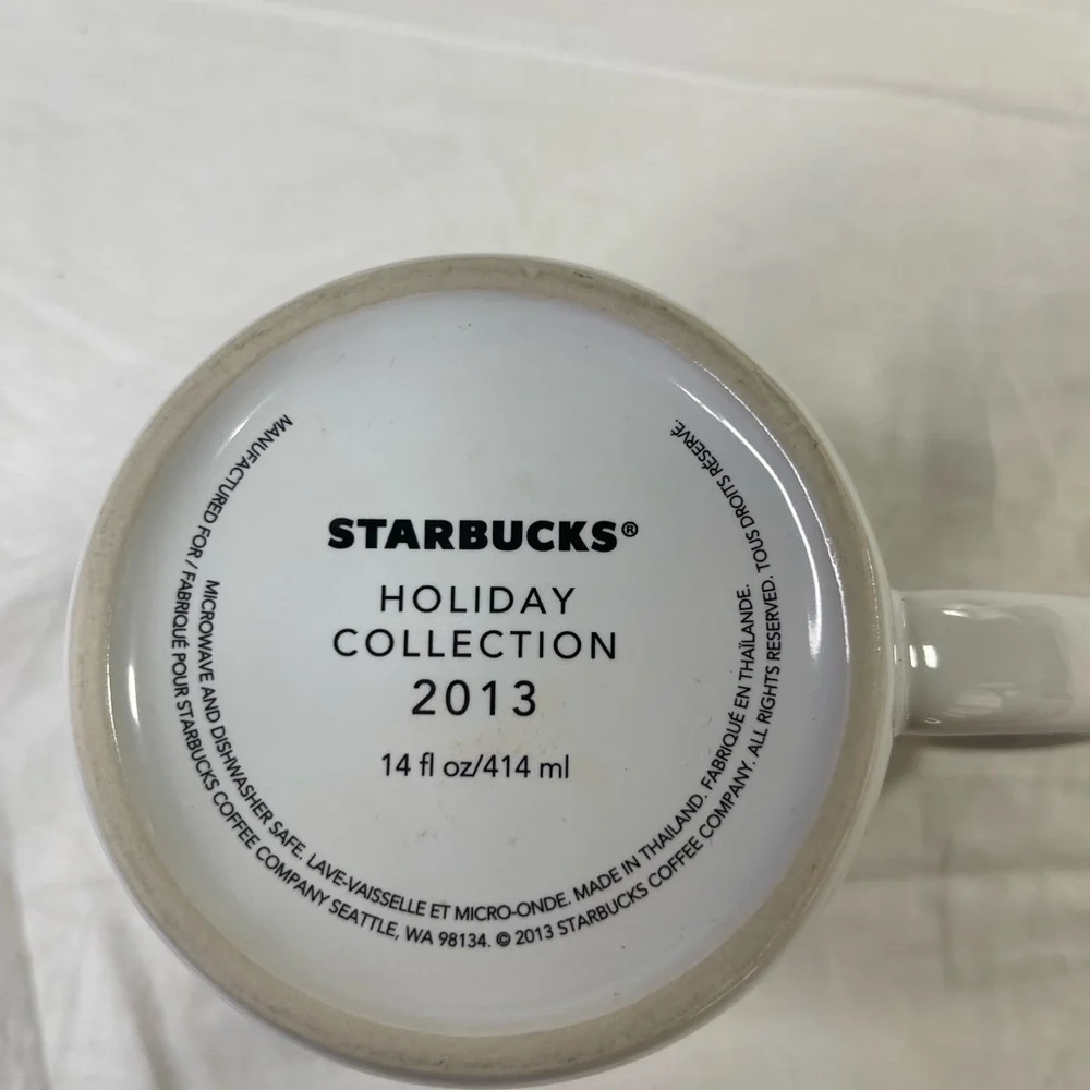 Starbucks Coffee Mug 2013 Holiday Collection